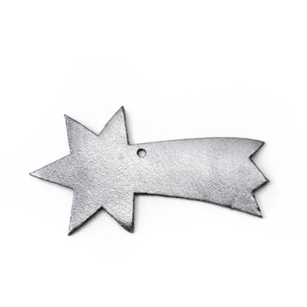 Tmavě stříbrná vánoční ozdoba stromeček Robbins