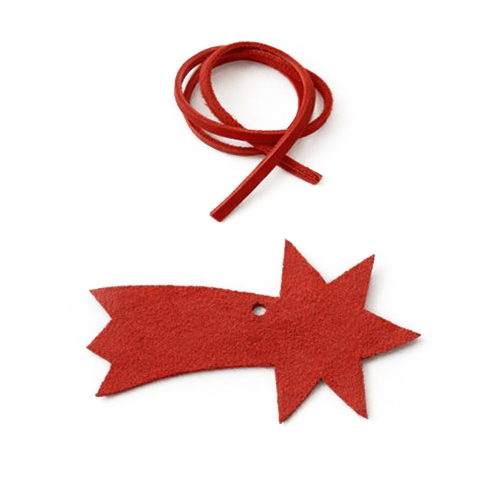 Červená vánoční ozdoba stromeček Robbins