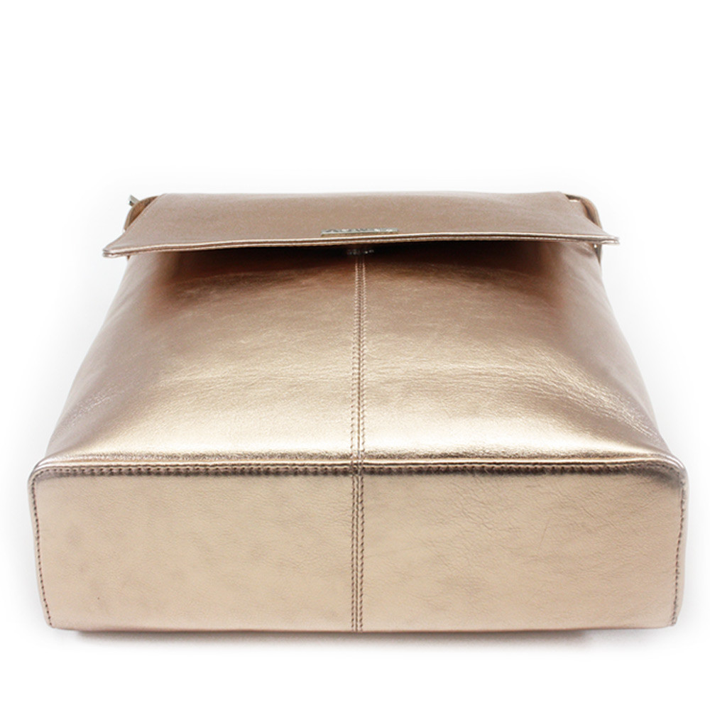 Růžovo zlatý městský kožený batoh Neville