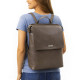 Šedohnědý městský kožený batoh Neville