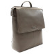 Šedohnědý městský kožený batoh Neville