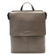Šedohnědý městský kožený batoh Neville