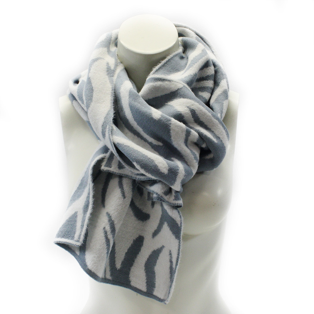 Světle modrý dámský dlouhý modní šál Olexey