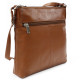 Hnědá dámská kožená crossbody kabelka Vatie