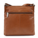 Hnědá dámská kožená crossbody kabelka Vatie