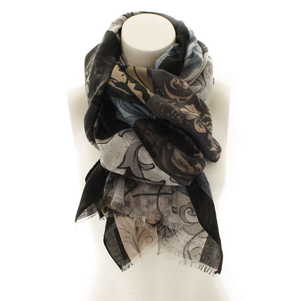 Šedý dámský elegantní šátek Ihor