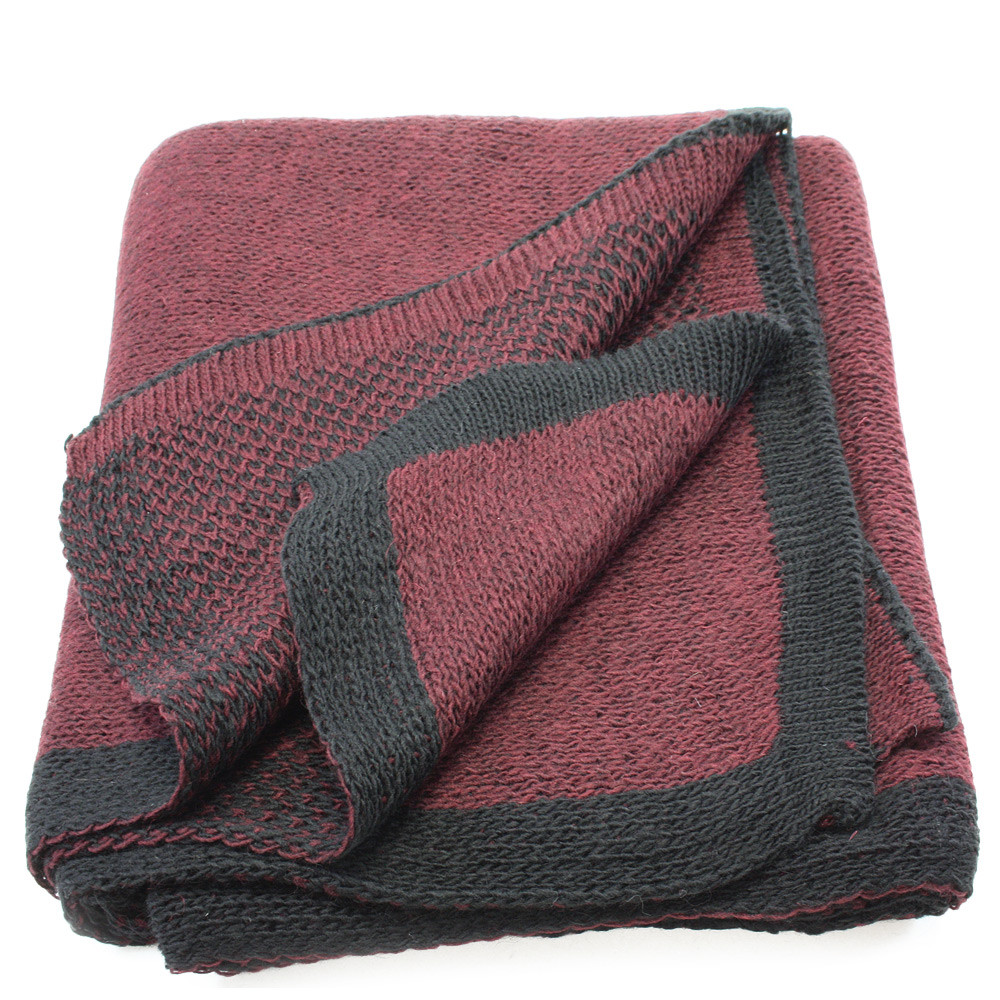 Vínově červený dámský pletený šátek Mathilda