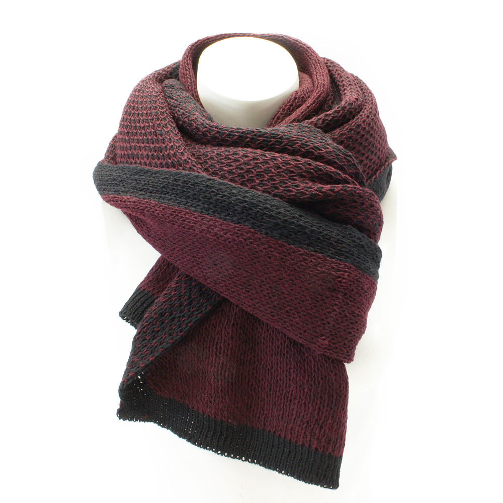 Vínově červený dámský pletený šátek Mathilda
