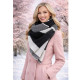 Černý dámský pletený šátek Mathilda