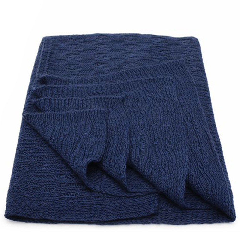 Tmavě modrý dámský pletený šátek Galina