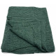 Tmavě zelený dámský pletený šátek Galina