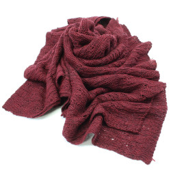 Vínový dámský pletený šátek Galina