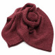 Vínově červený dámský pletený šál Sachiko