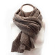 Hnědý dámský pletený šál Sachiko
