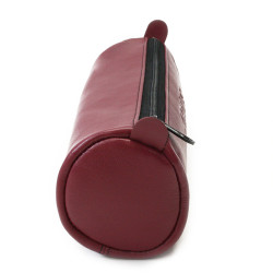 Bordově červený kožený jednokomorový penál Mando