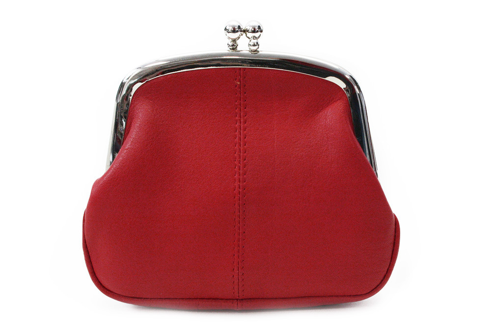 Červená dámská rámová minipeněženka Isabella