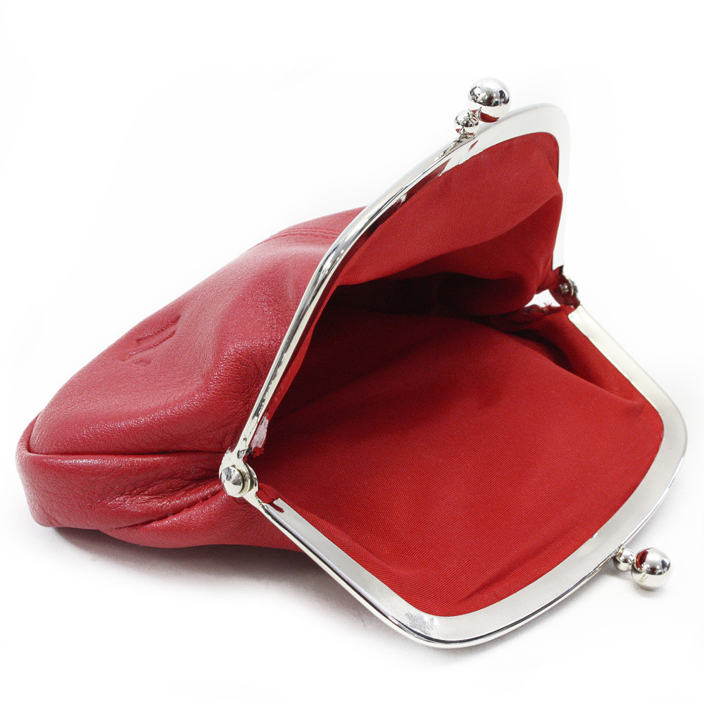 Červená dámská rámová minipeněženka Isabella