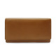 Hnědá dámská klopová kožená peněženka Ellalien