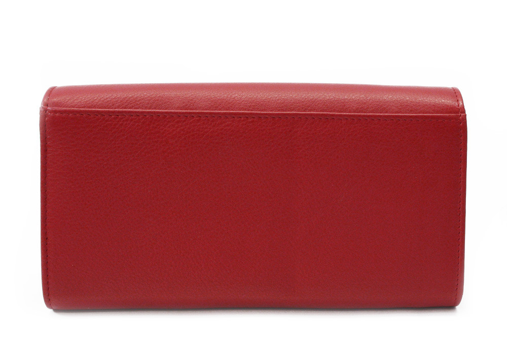 Červená kožená číšnická peněženka Daniela