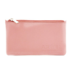 Světle růžová kožená etue Kaylee