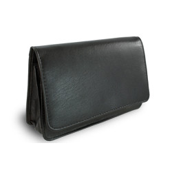 Černá kožená etue Eleanora