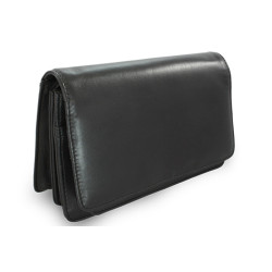 Černá pánská kožená dokladová etue Piper