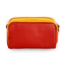 Multibarevná dámská kožená etue Nevaeh