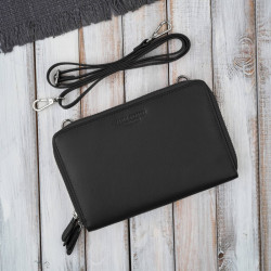 Černá malá dámská crossbody kabelka Fotima