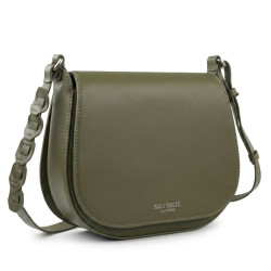 Olivově zelená dámská crossbody kožená kabelka Pernille