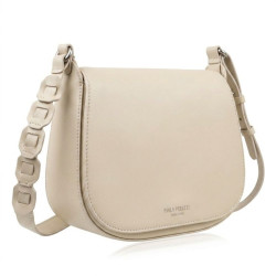 Smetanová dámská crossbody kožená kabelka Pernille
