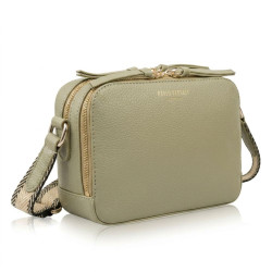 Světle zelená dámská kožená crossbody kabelka Lone