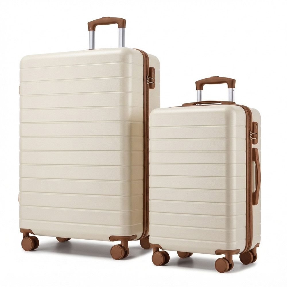 Smetanová sada malého a velkého kufru 2 v 1 Hugo