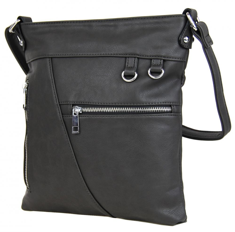 Tmavě šedá dámská crossbody kabelka Crediel