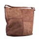 Světle hnědá velká crossbody kabelka s ornamenty Loliel