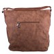 Světle hnědá velká crossbody kabelka s ornamenty Loliel