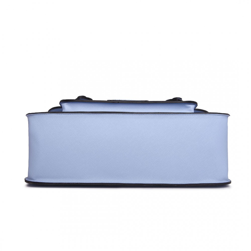Modrá kufříková kabelka