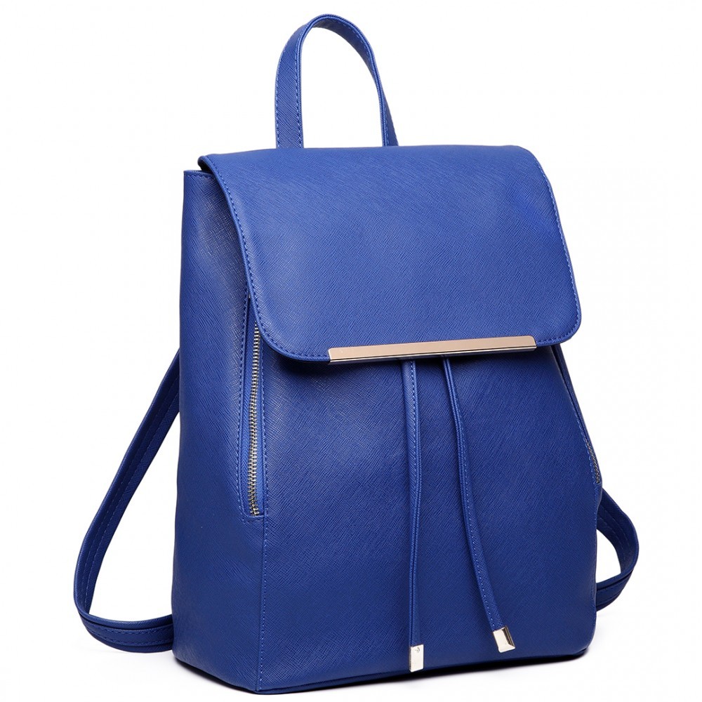 Modrý stylový dámský módní batoh Frell