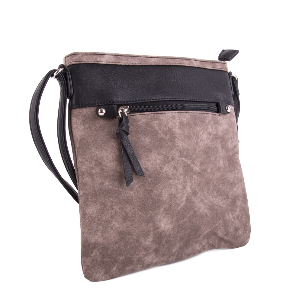 Kávově hnědá moderní dámská crossbody kabelka Jistien