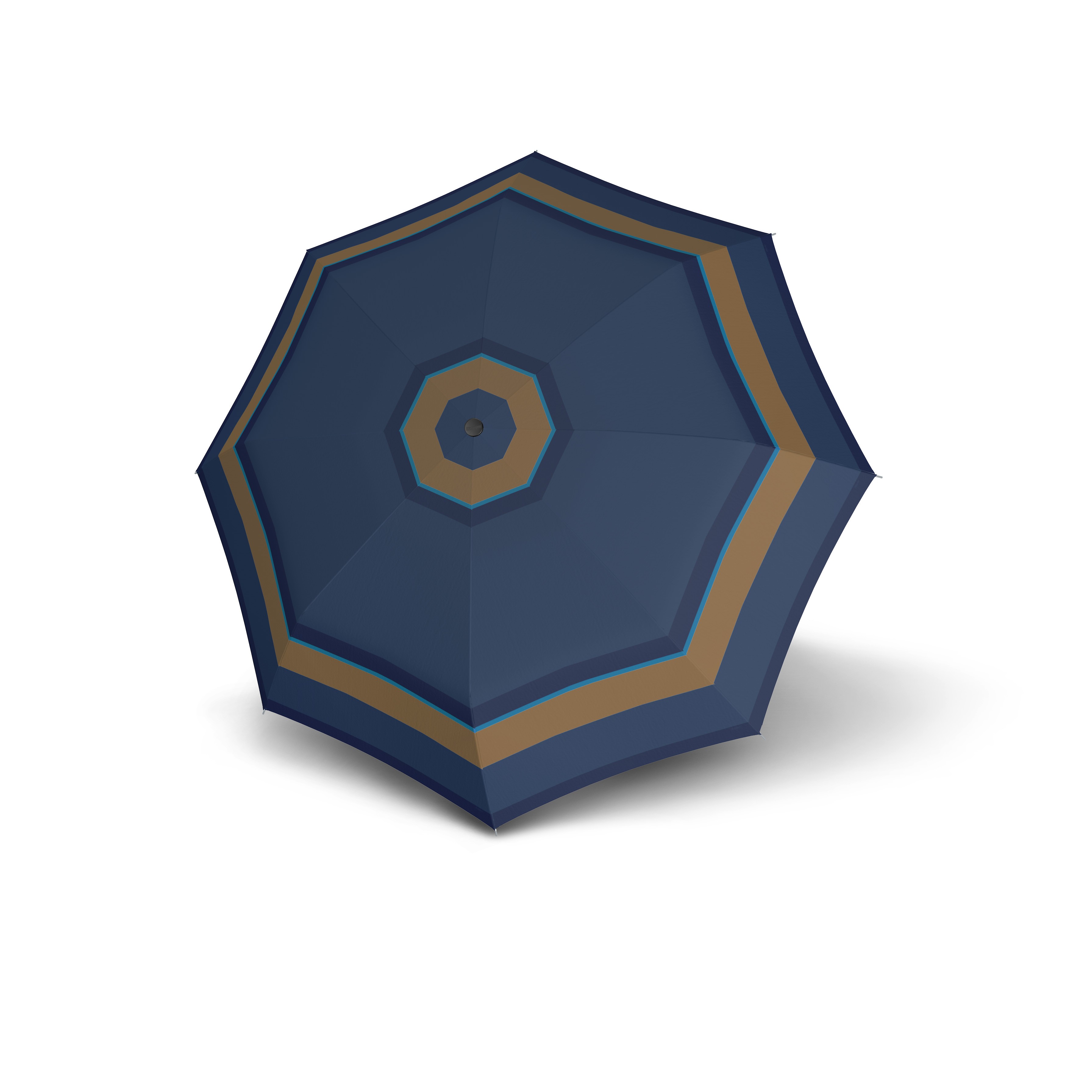 Modrý elegantní vystřelovací dámský holový deštník Vega