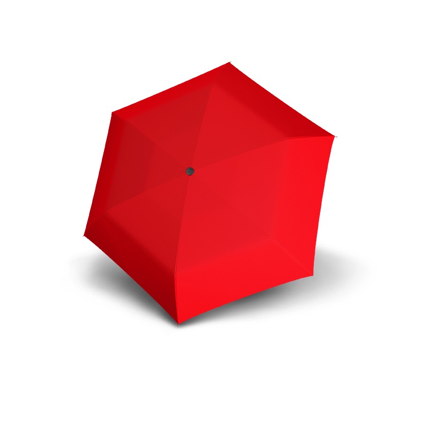 Červený dámský mechanický skládací deštník Giana