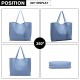 Modrá dámská elegantní kabelka pro formáty A4 Aara