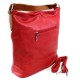 Červená dámská prostorná kabelka Atif