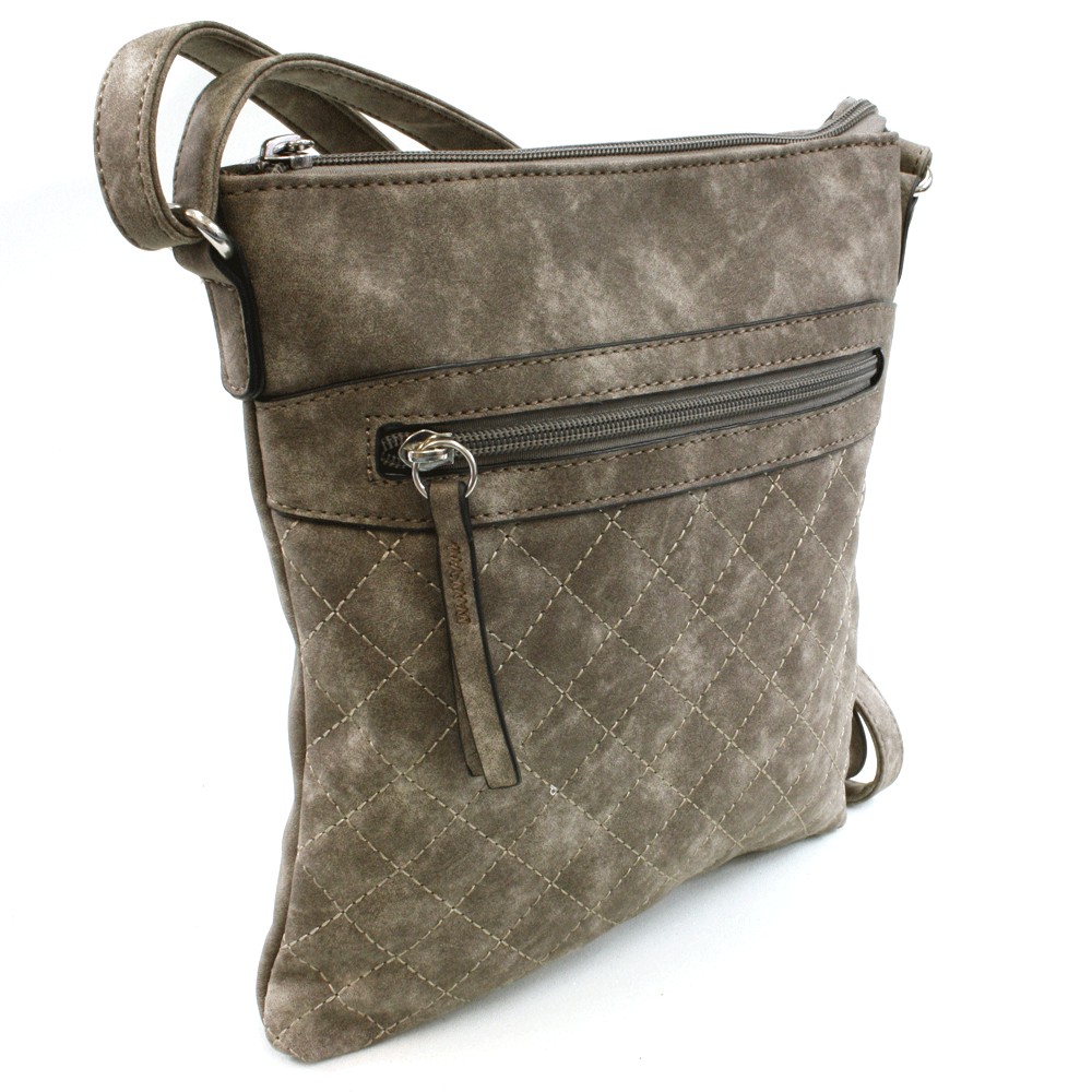 Přírodně hnědá malá crossbody kabelka Ababa