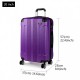 Fialový cestovní kvalitní prostorný malý kufr Amol