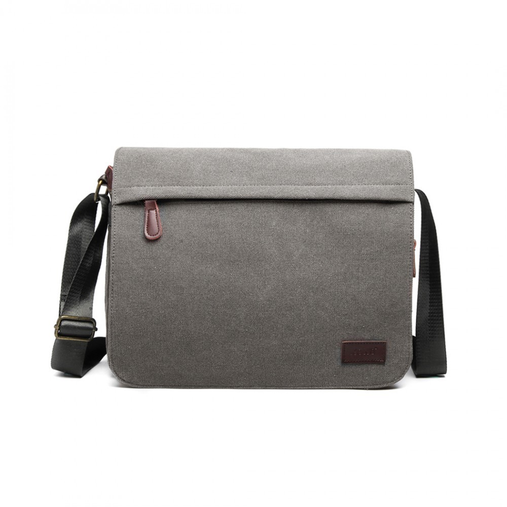 Šedá pánská prostorná crossbody taška Pagi