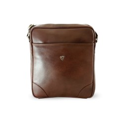 Hnědá pánská kožená crossbody Semell