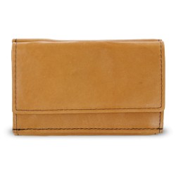 Světle hnědá kožená mini peněženka Athena