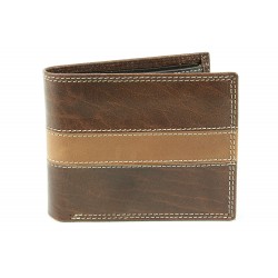 Hnědá pánská kožená luxusní peněženka Abelard