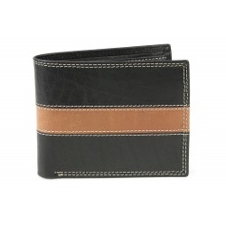 Černá pánská kožená luxusní peněženka Abelard