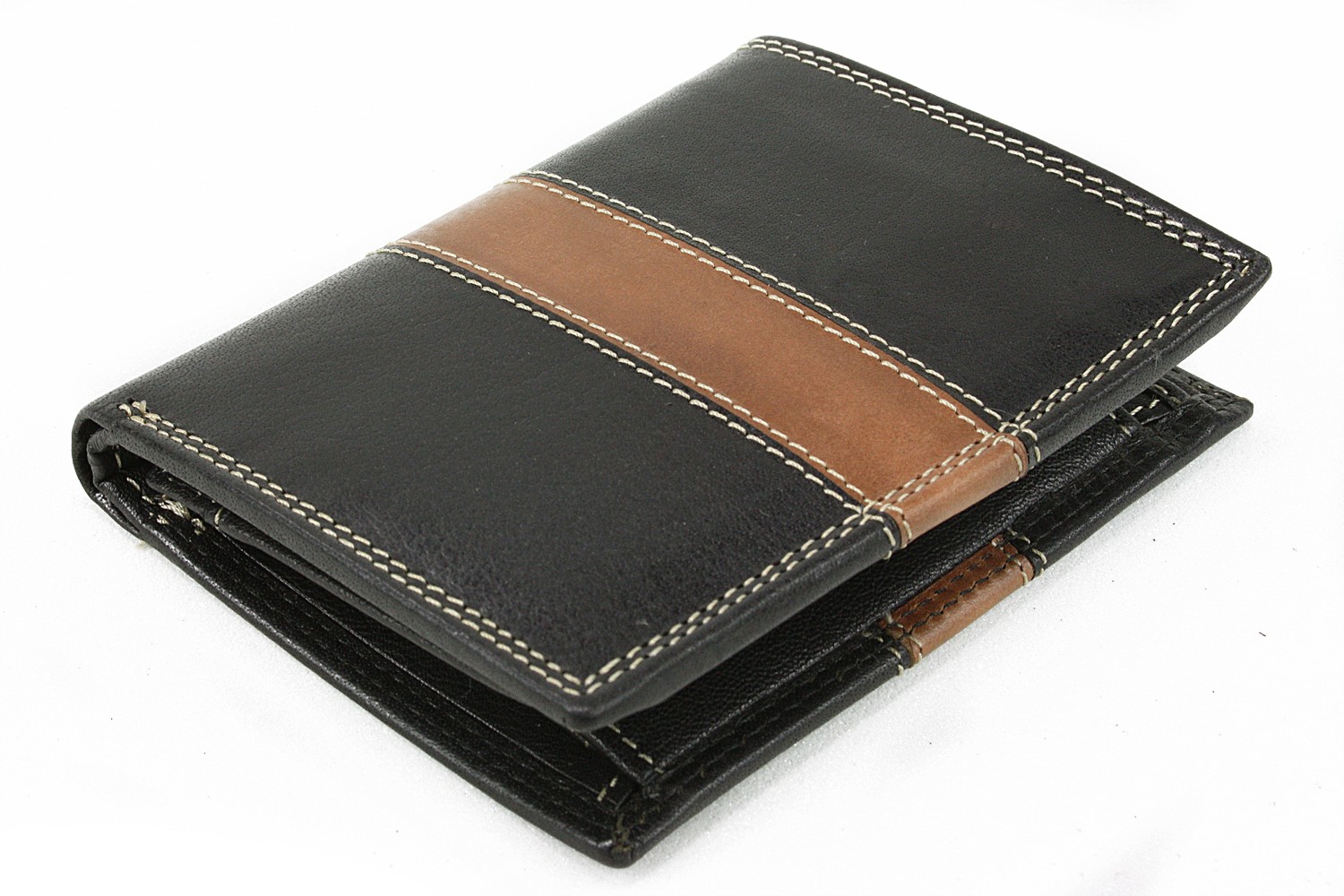 Černá pánská kožená luxusní peněženka Jenifer